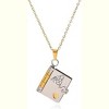 Dainty Granddaughter Necklace Gift from Grandma, Gold or Silver Book Pendant - 2 of 4