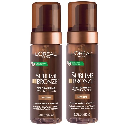 L'Oreal Paris Sublime Bronze Hydrating Self-Tanning Water Mousse - 10 fl oz/2pk