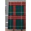 Emanuela Carratoni Tartan Theme Christmas Shower Curtain Red/Green - Deny Designs - 2 of 3
