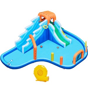 Yaheetech Inflatable Water Slide Giant 6-in-1 Dual Lane for Kids - 1 of 4