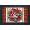 Briarwood Lane Christmas Doormat 30x18 Indoor Outdoor Holiday Poinsettia Wreath For Christmas Doormat - 2 of 4