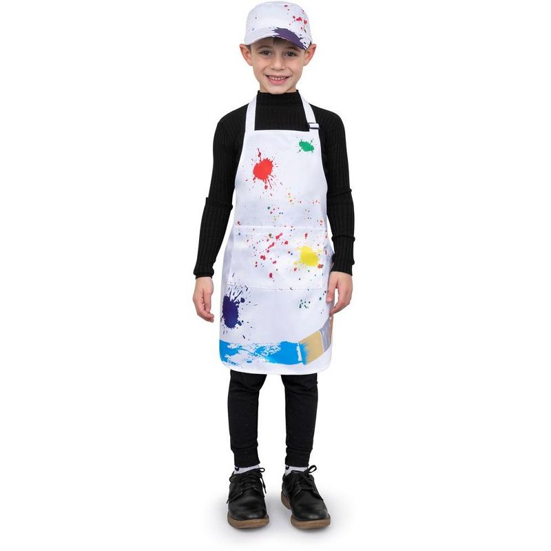 Dress Up America Painter Costume for Kids - Artist Apron and Cap, 2 of 6