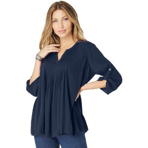 Roaman's Hand Crinkled Tara Shirt - 1 of 4