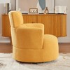 APRILSOUL 360 Swivel Upholstered Accent Barrel Sofa Chair with Adjustable Headrest for Living Room, Bedroom, Office and Hotel - 4 of 4