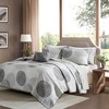 Gracie Mills Timothy Geometric Circle Reversible Quilt and Cotton Sheet Set - 4 of 4