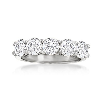 Ross-Simons 2.50 ct. t.w. Diamond 5-Stone Ring in 14kt White Gold