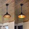12.25" 1-Light Jasper Farmhouse Industrial Iron LED Pendant - JONATHAN Y - 4 of 4