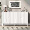 NicBex 58.1 Inch Sideboard Cabinet Modern Minimalist 4 Doors Buffet Cabinet Kitchen Coffee Bar Cabinet - 2 of 4