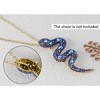 Anna-Kaci Crystal Rhinestone Snake Brooch Necklace for Halloween and Cosplay - 2 of 4