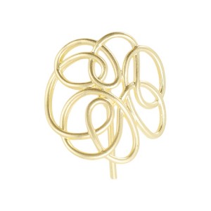 Unique Bargains Women's Round Lines Ponytail Buckle Hair Clip 1 Pc - 1 of 4