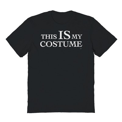 Rerun Island Men's This Is My Costume   Halloween Short Sleeve Graphic Cotton T-Shirt