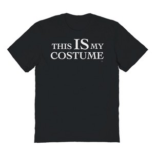 Rerun Island Men's This Is My Costume   Halloween Short Sleeve Graphic Cotton T-Shirt - 1 of 2