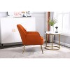 Ridstar Modern Upholstered Accent Chair & Armchair For Office, Reading & Living Room-Orange - 4 of 4