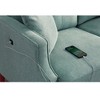 2-Seater Waterproof Polyester Loveseat with USB Port & Foam Cushion - 4 of 4