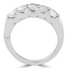 Pompeii3 1ct Diamond Wedding Ring Anniversary Stackable Band 14K White Gold - 2 of 4