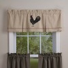Park Designs Chicken Hen Pecked Lined Pleated Valance Rooster - 2 of 3