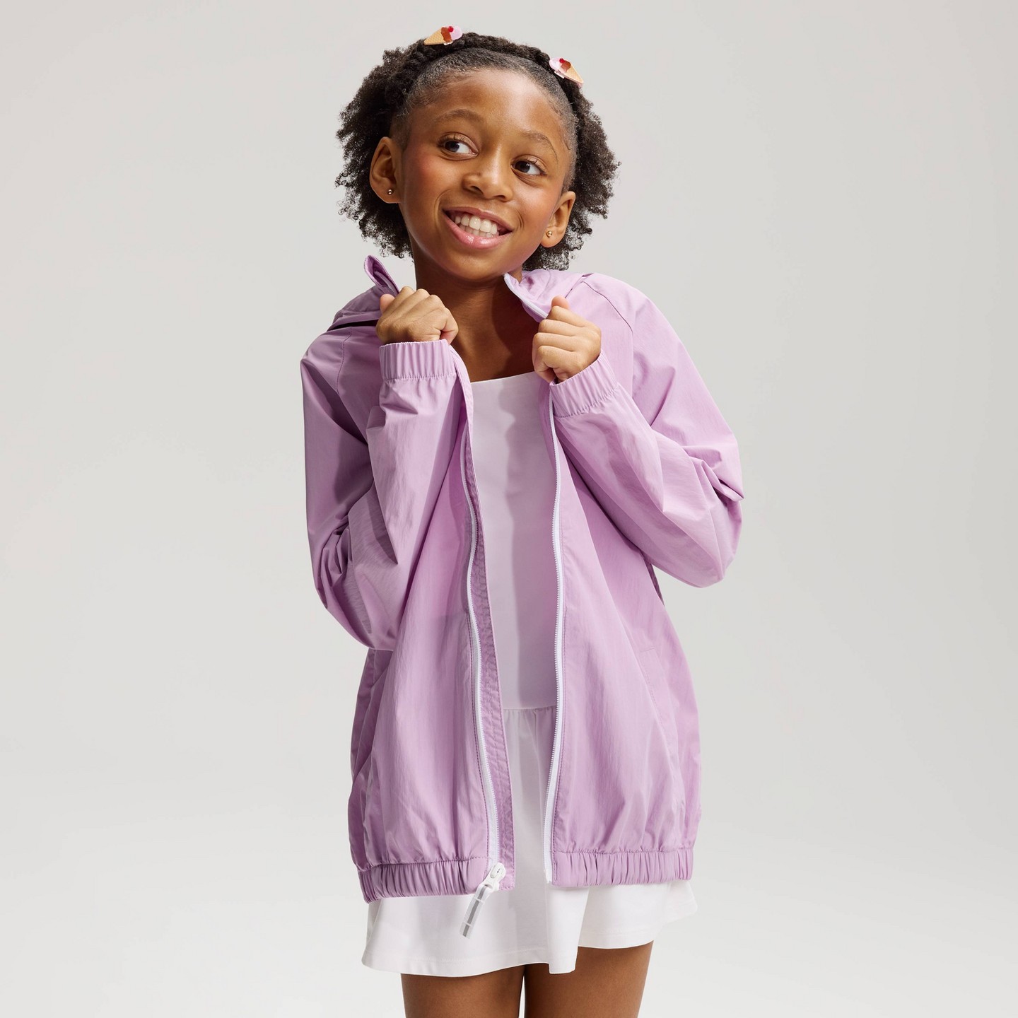 Куртка Cat & Jack Unlined Rain Jacket для девочек, цвет: Фиолетовый — фото 1