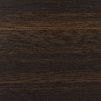 Provo Matte Black and Brown Record Storage Console with Turntable Shelf