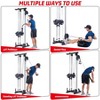 Wall Mount Cable Machine, LAT Pulldown Machine with Adjustable Pulley System for Home Gym - 4 of 4