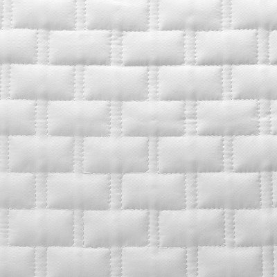 Luxurious Hypoallergenic White Bamboo Quilted Euro Sham