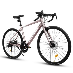Road Bicycles, Road Bike, 16-Speed Outdoor Bike Disc Brakes, Light Weight Aluminum Frame ,Racing Bike City Commuting Road Bicycle M Size Men Women - 1 of 4