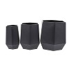 19.7" 3pc Modern Metal Planter Pots - Olivia & May - 3 of 4