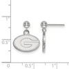 Black Bow Jewelry Sterling Silver Georgia Bulldogs NCAA Dangle Earring - image 2 of 3