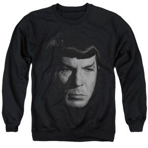 Men's Star Trek The Original Series Spock Oversized Face Crewneck Sweatshirt - 1 of 4