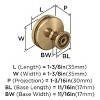 Amerock Oberon Knob for Cabinet or Furniture - 4 of 4