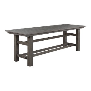 Keystone Ii Rustic Farmhouse Counter Height Dining Table Gray - Treasure Trove: Pine Material, Seats 6, Rectangular Shape - 1 of 4