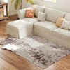 Aghana Digitals Mixed-Brown Chenille Area Rug 5x7 - Non-Slip TPR Backing, Machine Washable Modern - 3 of 4