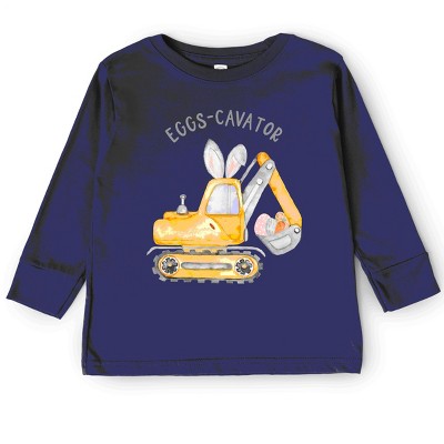 The Juniper Shop Eggs-Cavator Toddler Long Sleeve Tee