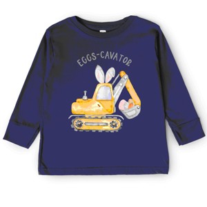 The Juniper Shop Eggs-Cavator Toddler Long Sleeve Tee - 1 of 4