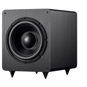 Monoprice SW-12 400 Watt RMS 600 Watt Peak Powered Subwoofer - 12in, Ported Design, Variable Phase Control, Variable Low Pass Filter, For Home Theater - 1 of 4