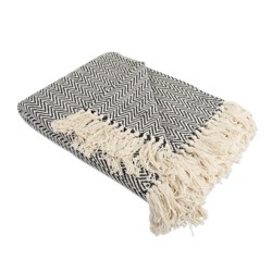 50"x60" Woven Throw Blanket Blue - Design Imports : Target