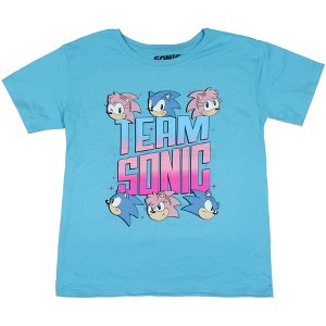 Sonic the Hedgehog Girl's Sonic Amy Rose Kids Short-Sleeve T-Shirt - 1 of 3