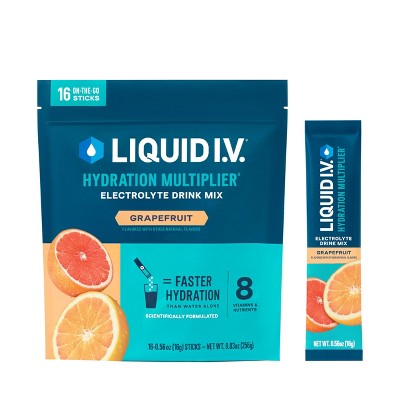Liquid I.v. Hydration Multiplier - Grapefruit Electrolyte Powder Drink Mix 1 Pack (16 Servings)