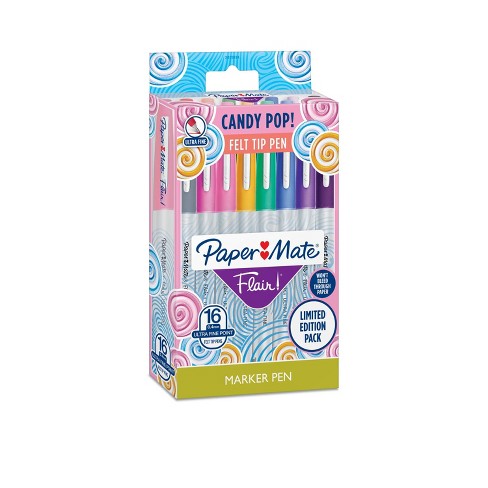 16pk Marker Pens Flair Ultra Fine Tip .4mm Multicolor - Papermate : Target