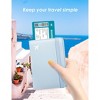 Generic Blue Passport Holder Women Passort Travel Wallet Vaccine Card Organizer Passport Case - 2 of 4