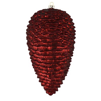 Vickerman Matte Glitter Pinecone Christmas Ornament