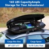 Hard Shell Roof Top Cargo Carrier, 17/17.7 Cu Ft Waterproof Lockable Storage Box for SUV, Truck and Van - 3 of 4