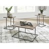 Signature Design by Ashley Albreane 3-Piece Coffee Table Set with End Tables - Grayish Brown/Black Finish - 2 of 4