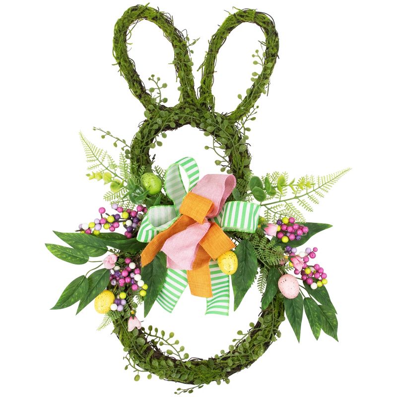 Northlight Twig and Vine Easter Bunny Artificial Wreath - 23", 1 of 12