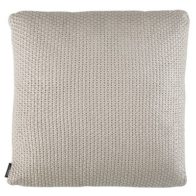 Tickley Grey Knit Pillow - Palewisper - 20"X20" - Safavieh