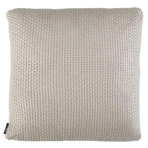 Tickley Grey Knit Pillow - Palewisper - 20"X20" - Safavieh - 1 of 4