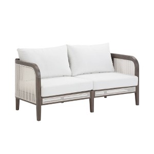 Nathan James Twila Outdoor Loveseat White - 1 of 4