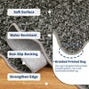 Coucheta Washable Braided Area Rug, Vintage Scalloped Design, Non-Slip Low Pile Indoor Carpet for Living & Dining Room, Bedroom, Office & Nursery - 3 of 4