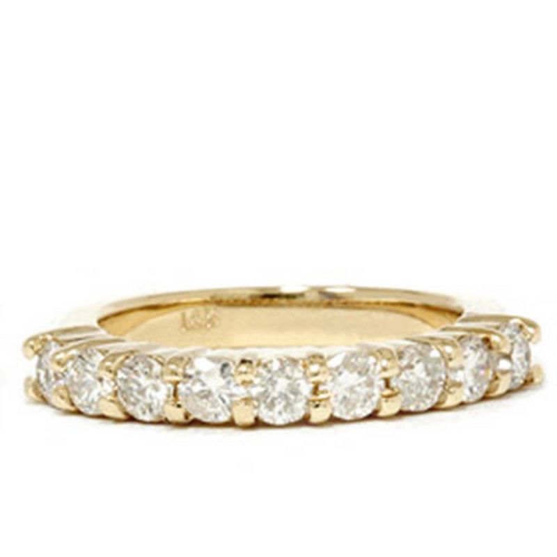 Pompeii3 1ct Diamond Wedding Ring 14K Yellow Gold Ring Band, 4 of 6