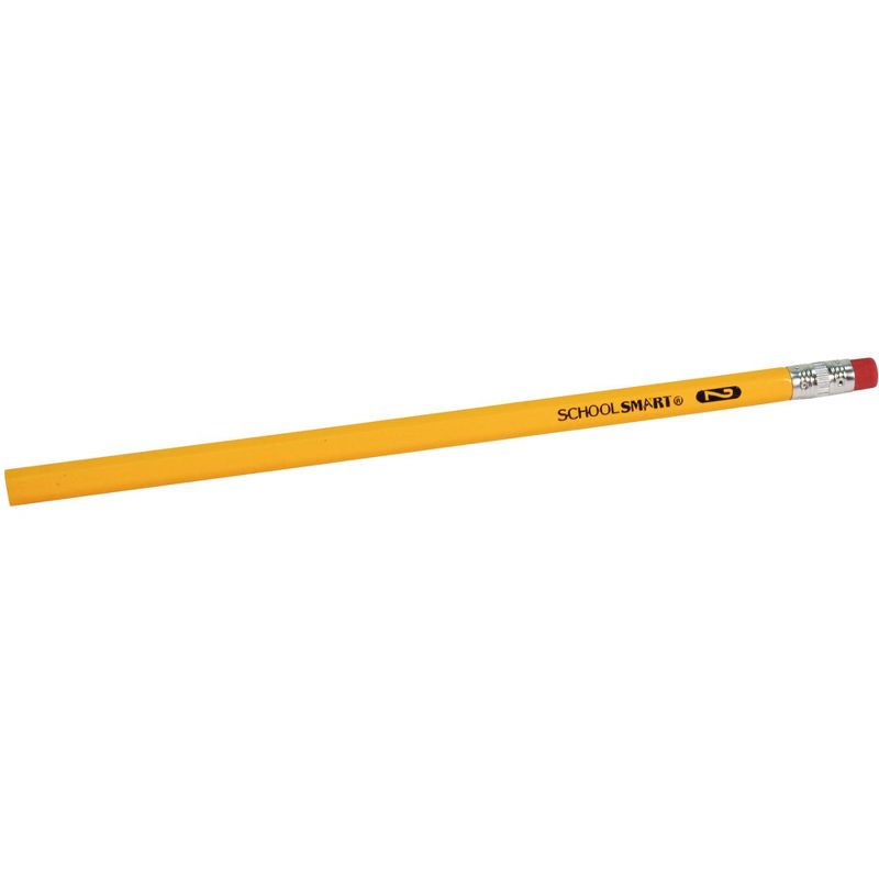 School Smart No 2 Pencils, Hexagonal with Latex-Free Erasers, Pack of 144, 3 of 6