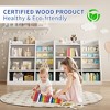 AZL1 Life Concept Decorative Bookshelf Four Tier Kids Book Shelf Wooden Book Display Organizer for Children Using, White, 35.5"*15.8"*31.5" - 4 of 4